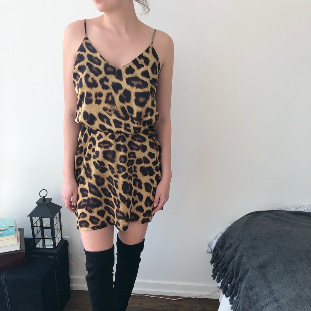 “Neo Noir” Leopard Dress